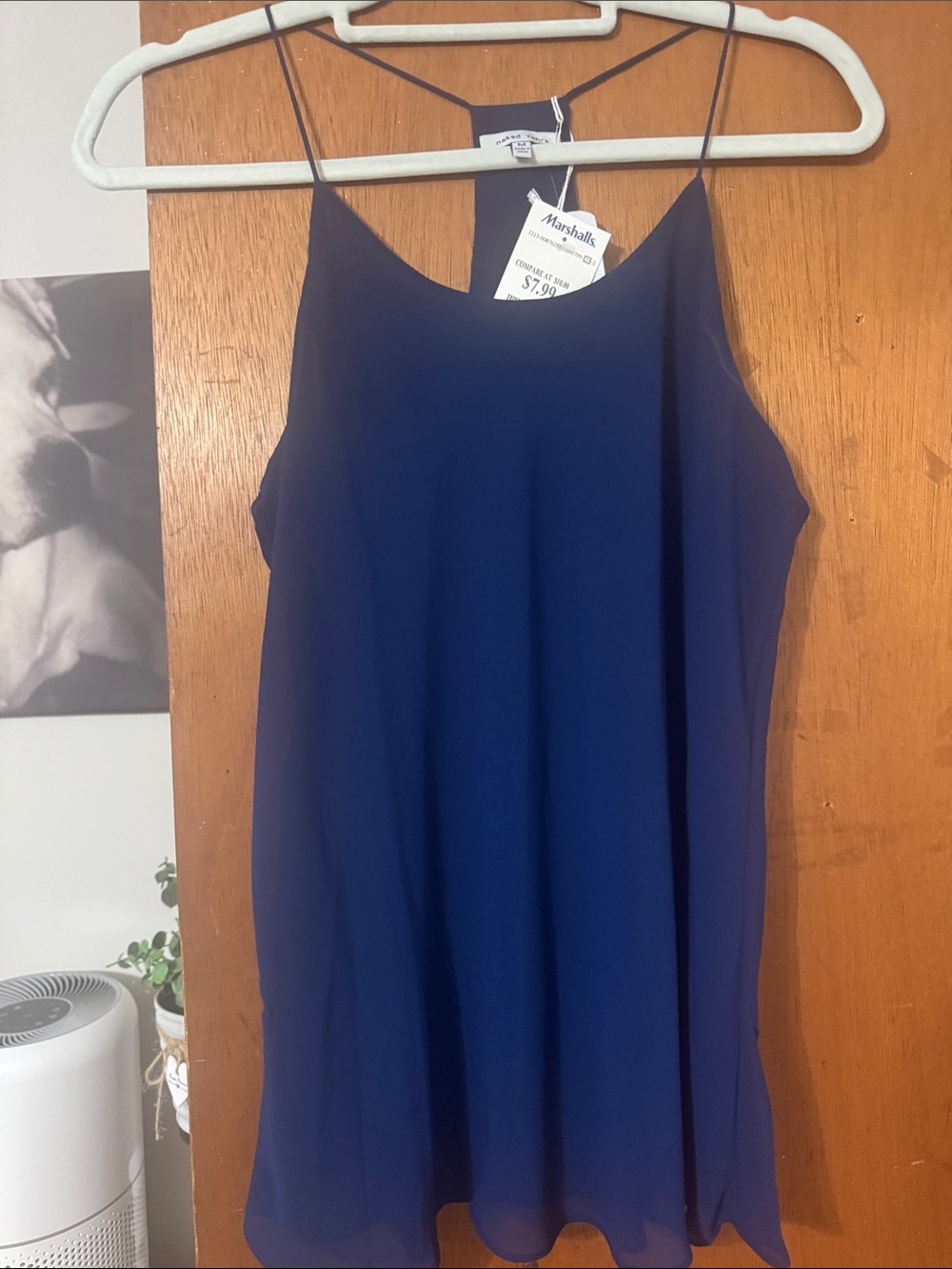 Navy Blue Spaghetti Strap Cami